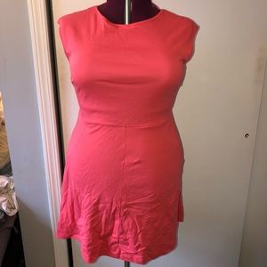 New York & Co coral cap sleeve dress. Size 12